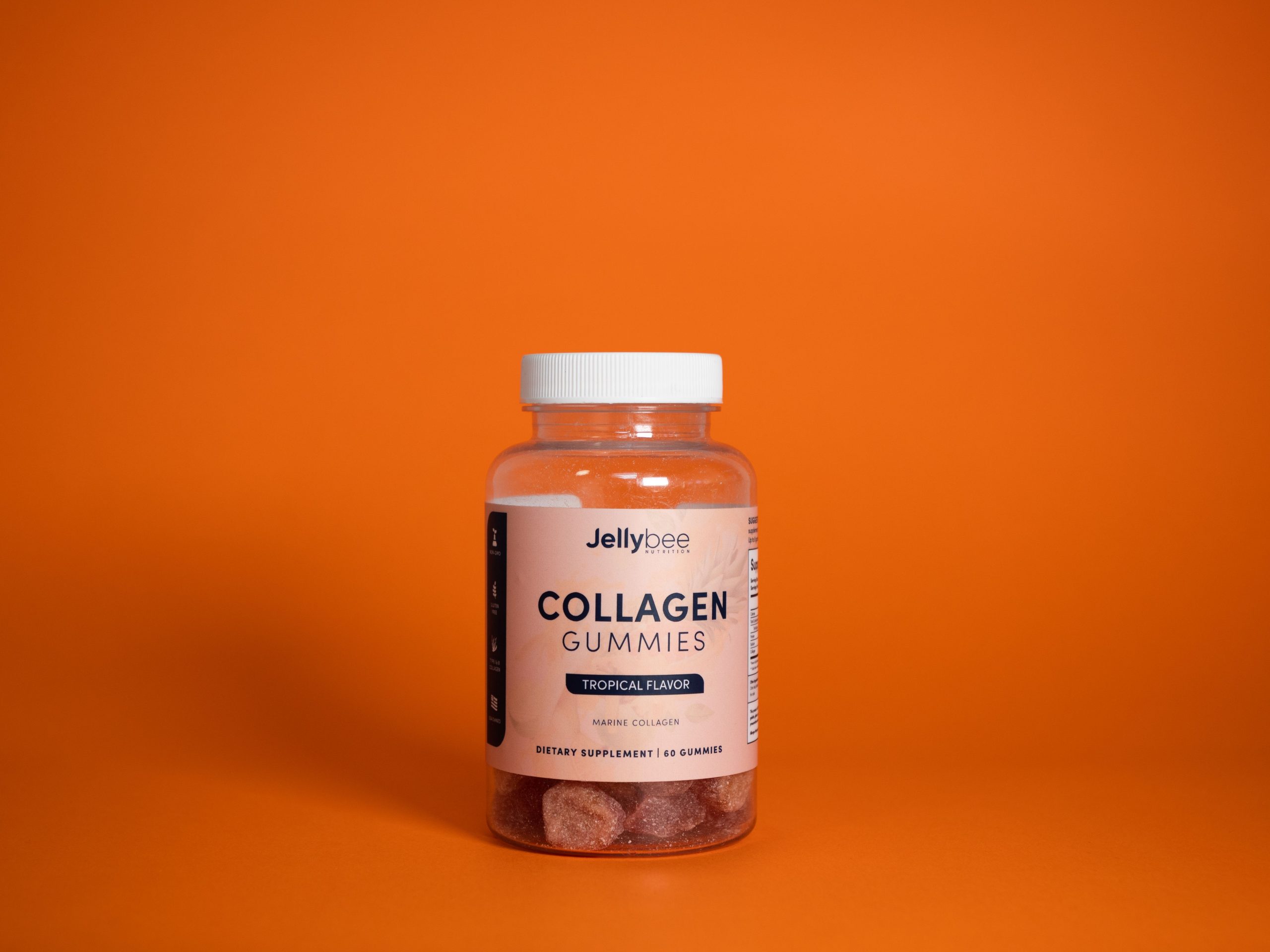 Flacon de gommes collagène saveur tropicale